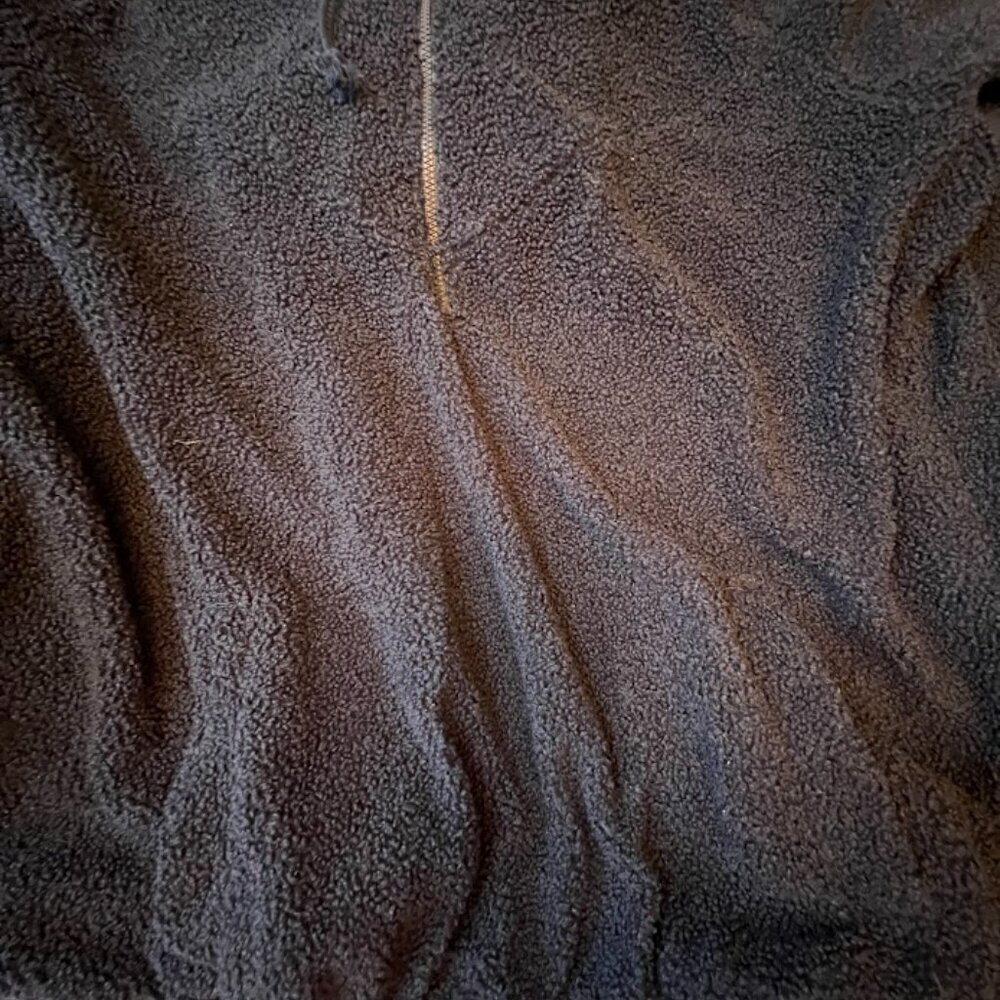 Cozy Navy Hoodie with Elastic Waist 2X - Picture 7 of 9